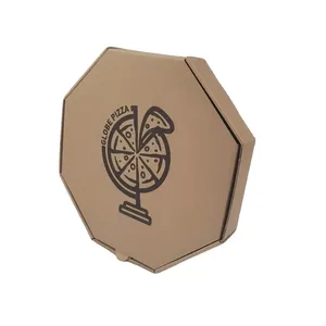 Bán chạy nhất hình dạng tùy chỉnh chấp nhận đồng bằng bền bánh Pizza khoai tây chiên thân thiện với môi Kraft hộp sóng lấy đi cho nhà hàng - Product Image 3