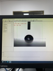 Appareil de mesure d'angle de contact automatique de précision ASTM D7334, testeur d'angle de goutte d'eau pour test de humidification des surfaces - Product Image 3
