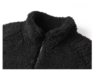Manteau en fausse fourrure pour homme, personnalisé, <span class=keywords><strong>noir</strong></span>, peluche, manteau chaud, collection d'hiver, veste de haute qualité pour adulte - Product Image 3