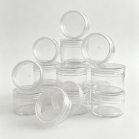 Petit pot de voyage transparent pour crème 3g 5g 10g, mini-récipient vide portable en plastique pour échantillons cosmétiques 5 10 ml pour poudre de paillettes pour ongles