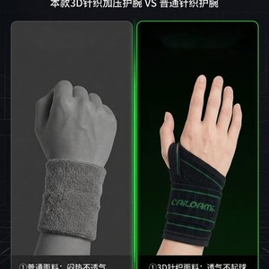 Cailoami Wrist Support Band Breathable Universal Fit Sports Fitness Badminton Protection - Product Image 3