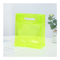 Sac fourre-tout en plastique de couleur transparente de haut niveau d'apparence sac cadeau à main EVA sac en plastique PVC
