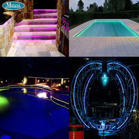 Luces de fibra óptica de brillo lateral de plástico MMA de 2mm, 3mm, 4mm, 5mm, 6mm, 8mm, 10mm, 12mm, 14mm, decoración de iluminación LED para Hotel KTV Club