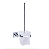 Support mural pour brosse WC, écologique, en métal antirouille, design moderne, gain de place, garantie 5 ans, pour le nettoyage de la salle de bain