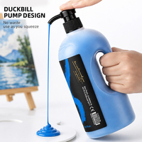 Xin Bowen 2L Acrylfarbe Hochviskos Reichhaltiges Pigment Professionelle Studiofarbe für Leinwand & Wand