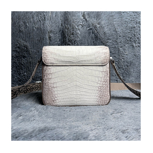 <span class=keywords><strong>Bolso</strong></span> de Mensajero de Hombro para <span class=keywords><strong>Hombre</strong></span>, Diseño de Alta Calidad, Elegante, Exótico, <span class=keywords><strong>Piel</strong></span> de Cocodrilo Genuina, Color Himalaya - Product Image 2