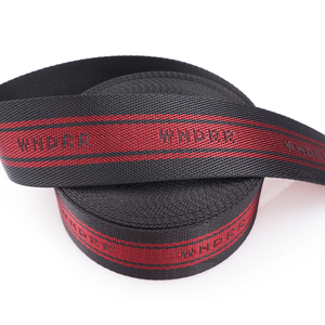 Tùy chỉnh 50 mm Jacquard vải chữ dệt phẳng sangle ngoài trời ghế dây an toàn cáp treo appareil ảnh Dây đeo túi Sản xuất tại Trung Quốc - Product Image 4