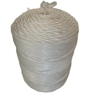 Trắng nông nghiệp PP Baler twine 5KGS mỗi cuộn dây bao bì cao cấp