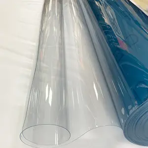 Yumuşak su geçirmez yapışmaz şeffaf şeffaf PVC film rulo kalınlığı 0.1mm-5mm film