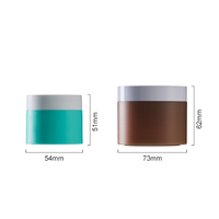 Pot à crème rond écologique pour crème visage en plastique, pots cosmétiques, pots pour crème visage, pots pour soins de la peau, contenants pour gommage corporel
