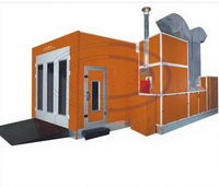 Cabine de peinture automobile automatique WLD9100 avec portes et panneaux muraux