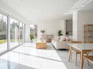 Baldosa <span class=keywords><strong>de</strong></span> Porcelana Blanca Carrara <span class=keywords><strong>de</strong></span> 600x600 mm, Acabado Brillante, Aspecto <span class=keywords><strong>de</strong></span> Mármol, Grado AA, para Baños y Hoteles, Directo <span class=keywords><strong>de</strong></span> Fábrica, OEM - Product Image 2