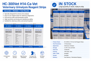 Tiras Reactivas para Análisis de Orina Veterinaria DIRUI H14-Ca-Vet, 14 Parámetros, Tiras Reactivas para Orina Animal, 100 Tiras - Product Image 4