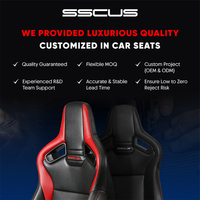 Appuie-tête de voiture sport Orifix de qualité supérieure, en cuir PU, mousse froide, structure légère, SSCUS, ajustement universel