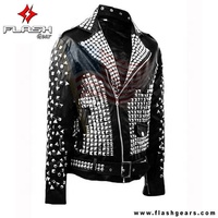 Veste d'hiver décontractée unisexe en cuir véritable coupe-vent avec fermeture éclair et rembourrage en coton pour la technologie N2S, tendance jeunesse