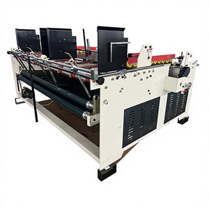 Semi Automatic Lock Bottom Pressing Type Box Gluing Machine <b>Folder</b> Gluer Machine - Product Image 1