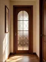 Porte intérieure en bois massif de style français, multi-panneaux verticaux, pour chambre à coucher, villa, personnalisation sur mesure
