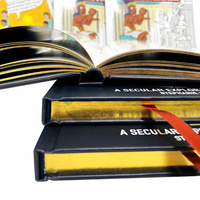 Services d'impression de livres à couverture rigide offset couleur personnalisée OEM Papier à bord pulvérisé avec couverture rigide en carton