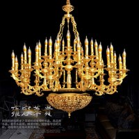Lustre de salon de villa duplex de style français, éclairage de hall d'hôtel de style européen, salle d'exposition, éclairage d'escalier, Zhongshan Lig