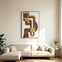 Décoration Murale Abstraite Moderne de Luxe en Toile 3D de Haute Qualité, Art Déco, Cadre Inclus, Tailles Personnalisées Disponibles pour la Maison