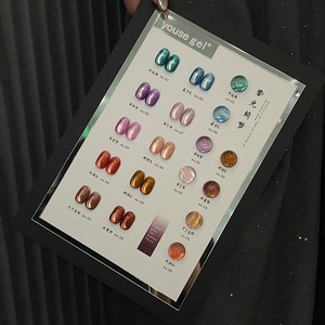10 Colors Cat Eye Gel <b>Nail</b> Polish Set Small Magnetic <b>Nail</b> Gel <b>Kit</b> with <b>Nail</b> Art Display Board - Product Image 4