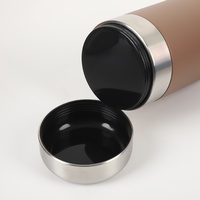 Thermos multifonctionnel 3-en-1 en acier inoxydable de 950 ml pour humains et animaux de compagnie, grande capacité, haute qualité, avec poignée portable