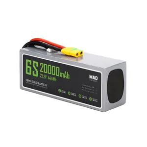 Batería de Litio de Estado Sólido para Drones de 6S 20Ah, Alta Densidad de Potencia y Peso Ligero - Product Image 3