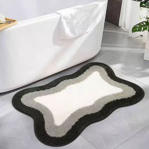 Vente d'usine <span class=keywords><strong>Tapis</strong></span> de salle de bain touffeté Moderne en microfibre polyester Absorbant <span class=keywords><strong>Tapis</strong></span> de douche Facile à laver pour <span class=keywords><strong>appartement</strong></span> Maison Hôtel - Product Image 6