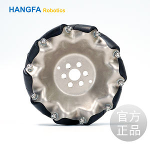 Ruedas de goma sólida de 4 pulgadas, rueda de acero al carbono para plataforma <span class=keywords><strong>AGV</strong></span>, venta al por mayor - Product Image 1