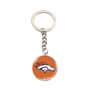 Kansas City Chiefs accessoires transfrontaliers équipe de football américain logo temps gemme porte-clés sac clé de voiture pendentif - Product Image 6