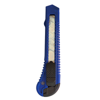 Professionnel 18mm utilitaire couteau à pression auto-verrouillage en caoutchouc anti-dérapant boîte Cutter Mini Portable passe-temps usage domestique couteaux bricolage bouton poussoir