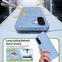 Étui mat avec protection des bords surélevés pour Samsung A37, 2400G, coque magnétique PC+TPU anti-empreintes digitales, antichoc