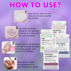 Polvo de Gelatina Hidratante y Blanqueador para el Cuidado Facial, 650g, Múltiples Sabores, Venta al Por Mayor - Product Image 4
