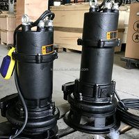 Pompe à eaux usées submersible 0,75 kW 1000 L/h 380 V en fonte/acier inoxydable MPE075-2 avec jauge de niveau à flotteur