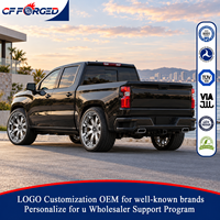 Jantes forgées de luxe 22, 24, 26 pouces, entièrement chromées, 6x139.7, à double rayon, à déport profond, en 2 pièces pour Chevrolet Silverado