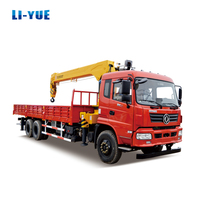 DONGFENG grue montée sur camion à benne basculante télescopique 6x4 10 tonnes à vendre