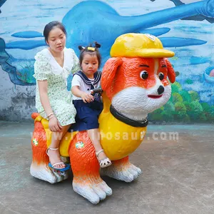 Indoor Kids Park Kiddie Electric Dino Ride Electric Animal Montable Dinosaur For Kids For Outdoor Mall