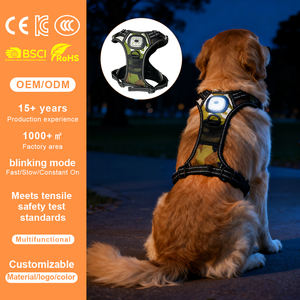 QCool Tactische Graad Harnas met GPS, <span class=keywords><strong>LED</strong></span>-indicator, geschikt voor alle weersomstandigheden, voor importeurs, op maat gemaakte waterdichte <span class=keywords><strong>LED</strong></span>-hondenharnas - Product Image 1