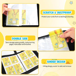 Porte-cartes de collection TCG Dradon Sports, pochettes amovibles, classeur de collection portable <span class=keywords><strong>à</strong></span> fermeture éclair, classeur de cartes <span class=keywords><strong>à</strong></span> collectionner de qualité supérieure - Product Image 5