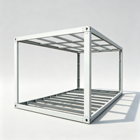 Structure de bâtiment modulaire pour entrepôts industriels et salles de stockage avec un cadre en acier de 20 pieds et 40 pieds