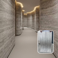 Pannello in Pietra Flessibile MCM Facile da Installare, Piastrella in Argilla Morbida, Grande Pannello in Travertino Flessibile per Rivestimento Esterno