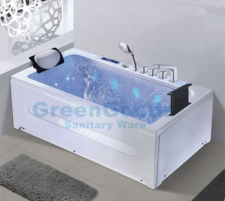 Baignoire cascade à Jet d'air à commande par ordinateur, taille personnalisée avec chauffage et TV