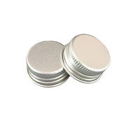 Capsules métalliques pour bocaux, bouchons de bouteilles en aluminium, argent, noir, or, 18 mm, 20 mm, 24 mm