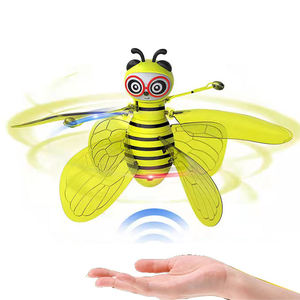 LONGXI Flying Bee, drone <span class=keywords><strong>hélicoptère</strong></span> jouet avec capteur de geste, capteur infrarouge, piles incluses, utilisation intérieure-extérieure, prêt à l'emploi - Product Image 1