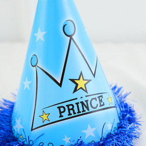 Niños adultos Primer Año papel corona fiesta cumpleaños fiesta suministros vestir pastel sombrero Feliz cumpleaños sombrero de papel - Product Image 4