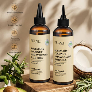 Huile capillaire naturelle biologique qui renforce les mèches, nourrit les racines, favorise la croissance, répare et procure un soin quotidien à base d'huile de romarin et de noix de coco - Product Image 1