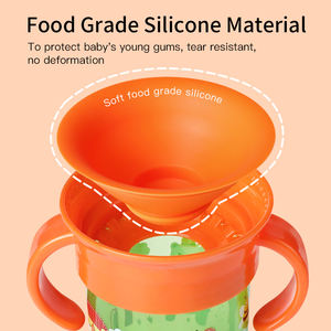 Vente en gros OEM <span class=keywords><strong>Gobelet</strong></span> à boire pour l'entraînement des tout-petits pour bébés et enfants étanche <span class=keywords><strong>avec</strong></span> couvercle - Product Image 4