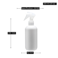En gros Blanc 500ml 1000ml Shampooing Boston Ronde Cosmétique Emballage PEHD Vaporisateur De Bouteilles Capsule