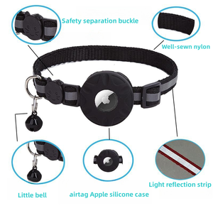 Collier tactique réfléchissant pour chat avec Airtag intégré pour prévenir la perte, ajustable et avec housse de protection - Product Image 5