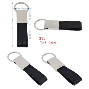 Porte-clés de voiture en cuir PU/véritable de haute qualité, écologique, avec logo d'entreprise personnalisé, <span class=keywords><strong>color</strong></span>é, en alliage de zinc, pour la rentrée scolaire/la remise des diplômes - Product Image 6